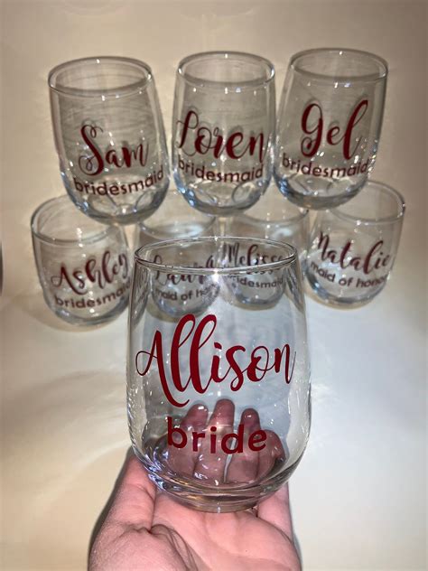 Bridesmaid Proposal Wine Glasses and Bridal Party Gifts - 100% Unbreakable Tritan Plastic with Gold Foil Accents - 16 ounces (Cheers & Future Mrs 6-Pack, Black)